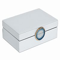 шкатулка для украшений белая 20x7,5x14 см в Саратове