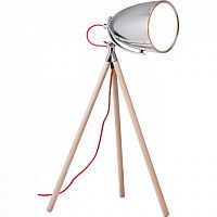 лампа настольная chromatic tripod на деревянном штативе в Саратове