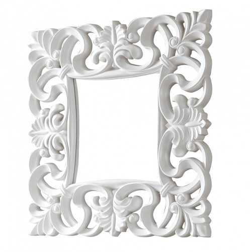 зеркало белое квадратное в резной раме regalo в Саратове