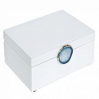 шкатулка для украшений белая 28x10x20 см в Саратове