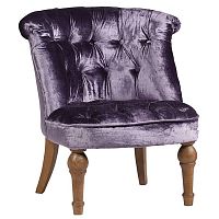 кресло sophie tufted slipper chair вельвет фиолетовое в Саратове