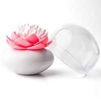 контейнер для хранения ватных палочек lotus белый-розовый в Саратове