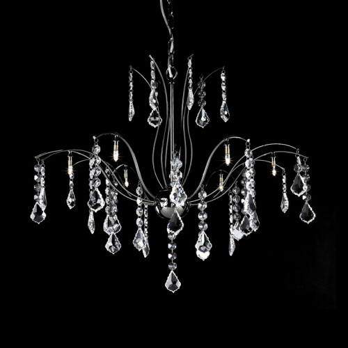 люстра md61005-8a от illuminati прозрачная/ хром в Саратове