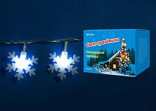 светодиодная гирлянда «снежинки-2» 700см (07935) uniel uld-s0700-050/dta white ip20 snowflakes-2 в Саратове