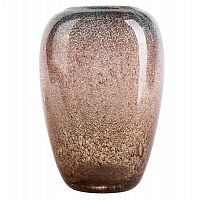 ваза для цветов стеклянная бежевая d17,5x27 см в Саратове