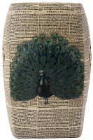 керамический столик-табурет garden stool с павлином в Саратове