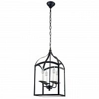 дизайнерская подвесная люстра spot light cage 9500404 черная в Саратове