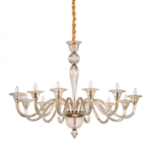 подвесная люстра ideal lux brigitta sp12 ambra в Саратове