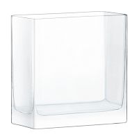 ваза прямоугольная modular 20x20x10 см прозрачная в Саратове