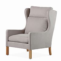 кресло wingback серый в Саратове