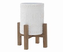 кашпо коричневого цвета, белого цвета в Саратове