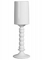 ваза белая в виде цилиндра на фигурной ножке amos в Саратове