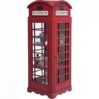 шкаф-витрина london telephone красный в Саратове