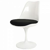 стул eero saarinen style tulip chair черная подушка в Саратове