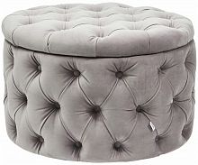 kare design пуф desire, коллекция "желание" 73*46*73, бархат, полиуретан, сосна, серый в Саратове