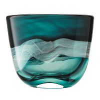 ваза forest в, 22 см, сине-зеленая в Саратове