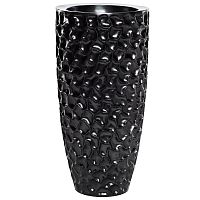 кашпо жемчужно-черное roller 33х33х69 в Саратове