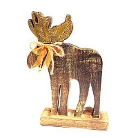 украшение новогоднее деревянное олень reindeer, 29х19х6 см в Саратове