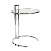 стол журнальный eileen gray style cocktail table e-1027 прозрачный в Саратове