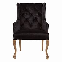 кресло с ушами черное ashby chair в Саратове