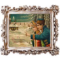 картина «с новым годом!» в раме «амели силвер», версия 18 в Саратове