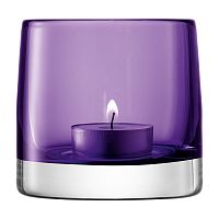 подсвечник стеклянный фиолетовый для чайной свечи light colour, 8,5 см в Саратове