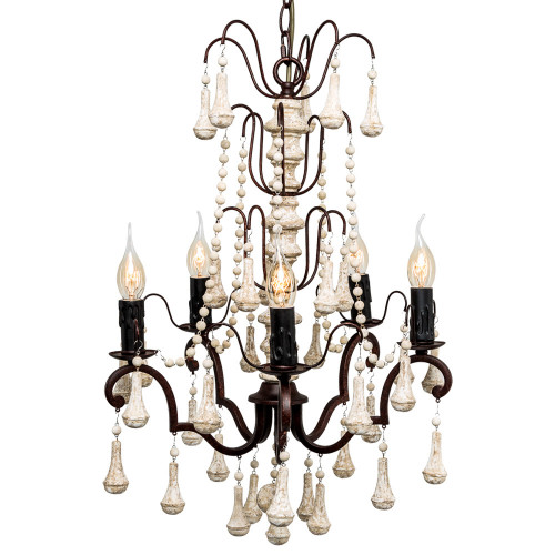 люстра «бонетт» бежевая с эффектом патины в Саратове