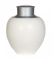 ваза керамическая с крышкой 16 см irene белая в Саратове