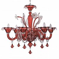 подвесная люстра ideal lux ca vendramin sp6 rosso в Саратове