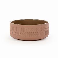 тарелка tactile диаметр 15 коричневый в Саратове