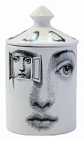 подсвечник белый с крышкой лицо в окне пьеро форназетти segreto candle, 30 см в Саратове