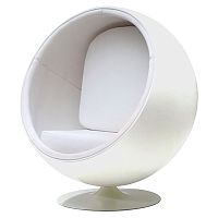 кресло eero ball chair белое в Саратове