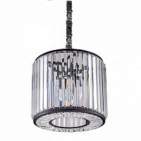 люстра welles round d35 черная, прозрачное стеко в Саратове