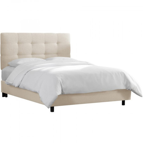 кровать двуспальная 180х200 белая alice tufted talc в Саратове