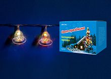 светодиодная гирлянда «колокольчики» 280см rgb (07919) uniel uld-s0280-020/dta rgb ip20 bells в Саратове