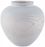 ваза деревянная объемная 32 см vanessa белая в Саратове