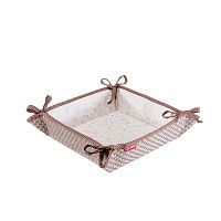 хлебница casy home, 20х20х7 см, коричневая в Саратове