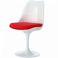 стул eero saarinen style tulip chair красная подушка в Саратове