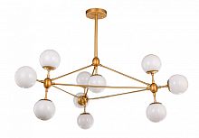 люстра modo 10 gold золото, белые плафоны в Саратове