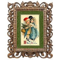 репродукция старинной рождественской гравюры best wishes в Саратове