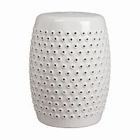 керамический столик-табурет cutwork garden stool белый в Саратове