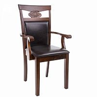 стул деревянный кресло luiza dirty oak / dark brown в Саратове