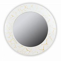 зеркало белое круглое диаметр 75 см с золотым декором fashion white gold в Саратове